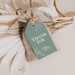 Boho Floral sage Green Wedding Gift Tags Geschenkanhänger
