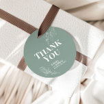 Boho Floral Sage Green Wedding Gift Tags Geschenkanhänger<br><div class="desc">Boho Floral Geschenketiketts zeichnet sich durch einen boho Stil mit Blumenkunst und schlauen grünen Farben aus. Auf hochwertigen Kartons gedruckt,  werden sie Ihre Gäste sicher beeindrucken und den Ton für Ihren besonderen Tag Set geben. Karo unserer Sammlung: https://www.zazzle.com/collections/floral_sage_green_wedding-119898373740526358</div>