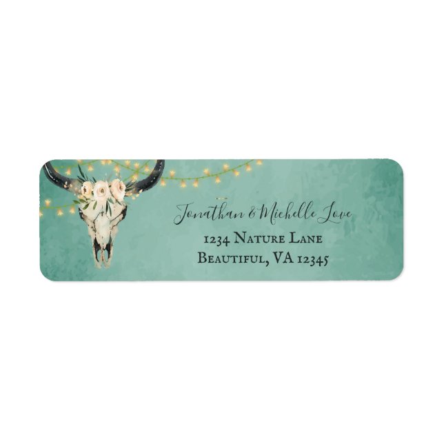 Boho Floral Skull (Vorne)