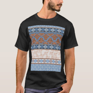 Boho Floral Streifen: Ethnische Nahtlose Sammlung T-Shirt