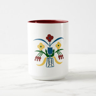 Boho Floral Tasse Handgezeichnete Vibes