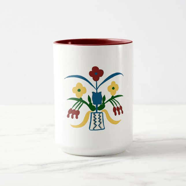 Boho Floral Tasse | Handgezeichnete Vibes (Zentrum)