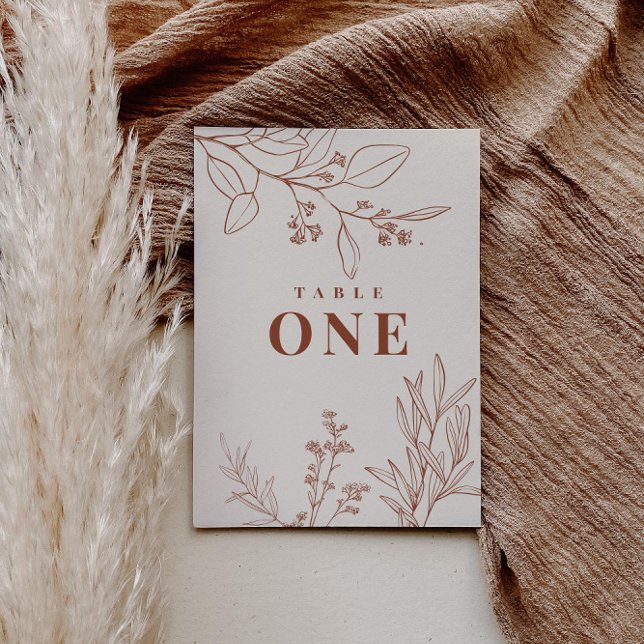 Boho Floral Tischnummern (Von Creator hochgeladen)