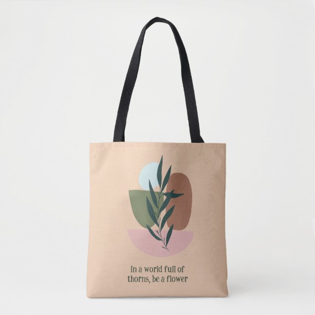 Boho Floral Tote Bag - Efforless Style (Vorderseite)