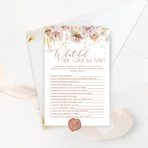 Boho Floral Was hat der Bräutigam gesagt Bridgame