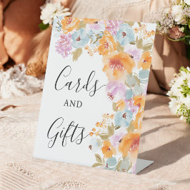 Boho Floral Watercolor Cards gibt Brautparty Sockelschild