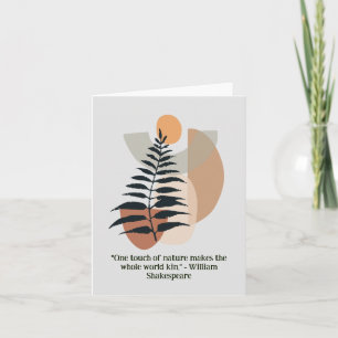 Boho Floral Watercolor Kunstliebhaber Karte