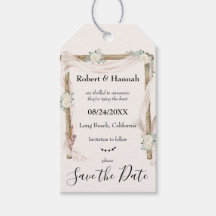 Boho Floral Wedding Arch Save the Date Einzigartig