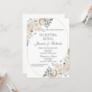 Boho Floral Wedding Einladung