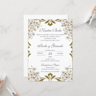Boho Floral Wedding Einladung