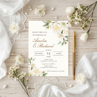 Boho Floral Wedding Invitation Einladung