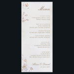 Boho Floral Wedding Menu Card Menükarte<br><div class="desc">Diese Boho Floral Wedding Menu Card bietet solide Wildblumen, Skriptnamen und klassische Schriftart-Typen. Die Frühlingsfloralen machen das zu einem Böhmen. Ideal für eine Vintag inspiriert Hochzeit, eine Gartenhochzeit im Freien oder eine klassische, zeitlose Hochzeit. Klicken Sie auf die Schaltfläche Personalisieren, um die Details dieses Designs anzupassen. Finden Sie passende Artikel...</div>