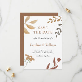 Boho Floral Wedding Save The Date