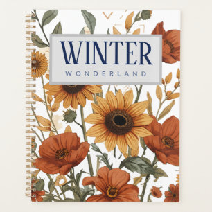 Boho Floral Weekly Planner   Terracotta Tones Planer