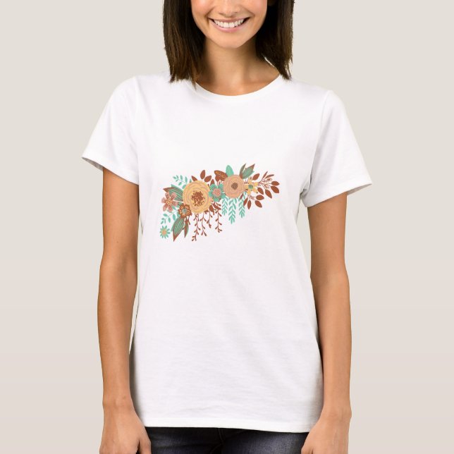 Boho Floral Women T-Shirt (Vorderseite)