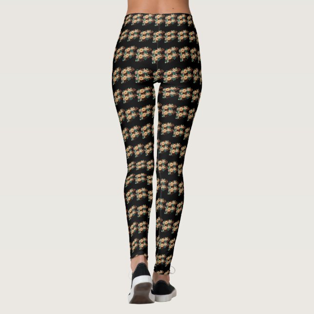 Boho Floral Women's  Leggings (Rückseite)