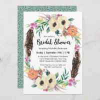 Boho Floral Wreath Brautparty
