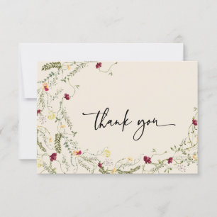 Boho Floral Wreath Vielen Dank an Ihre Karten