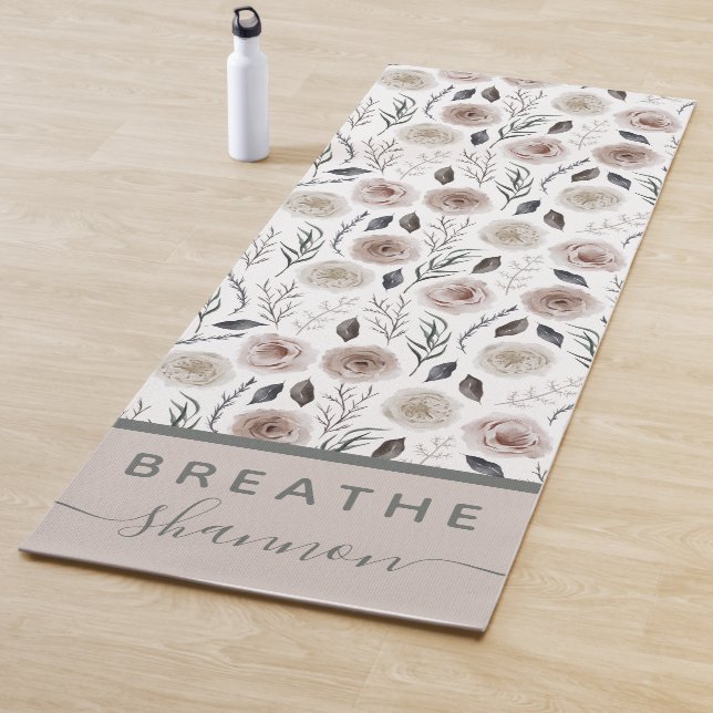 Boho Floral Yoga Mat Yogamatte (Beispiel)