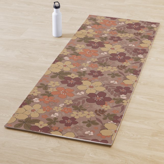 Boho Floral Yoga Mat Yogamatte (Beispiel)