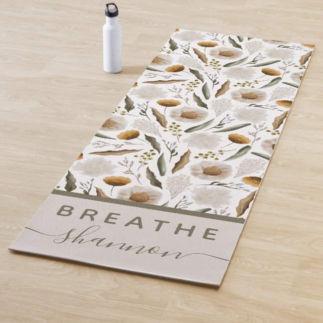 Boho Floral Yoga Mat Yogamatte (Beispiel)