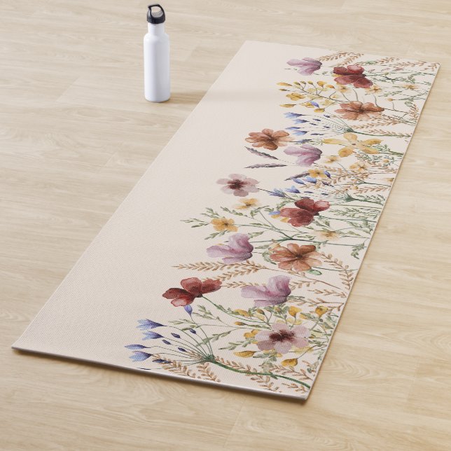 Boho Floral Yoga Mat Yogamatte (Beispiel)