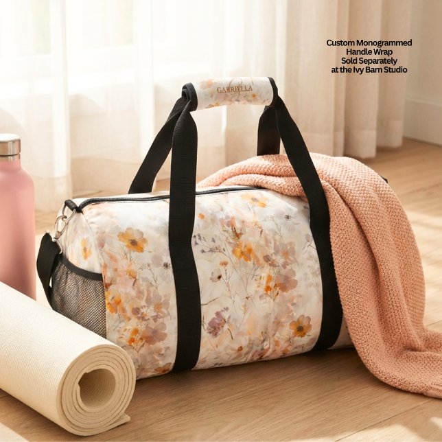 Boho Florale Wasserfarben Duffle Bag (Von Creator hochgeladen)