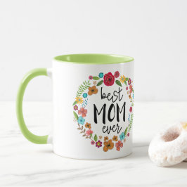Boho floralgrüne Mütter Tag beste Mutter je Tasse