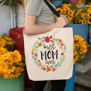 Boho floralgrüne Mütter Tag beste Mutter je Tragetasche