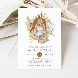 Boho Florals Baby Shower Einladung
