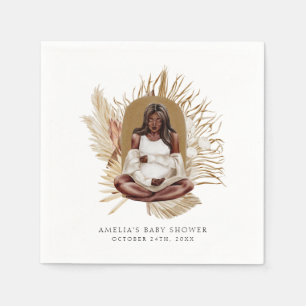 Boho Florals Baby Shower Serviette