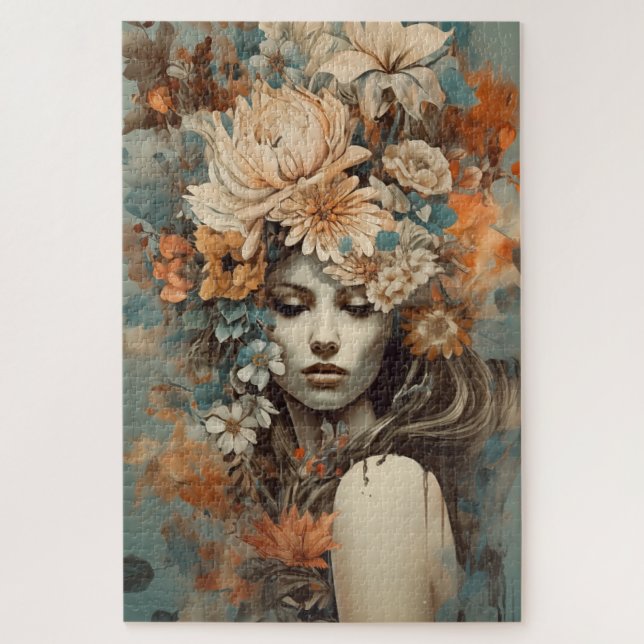 BOHO Flower Girl Puzzle (Vertikal)