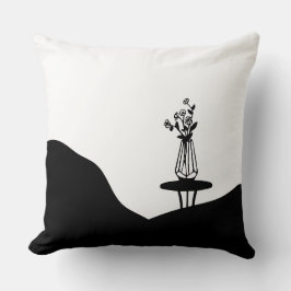 Boho Flower pot on table Kissen