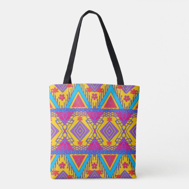 Boho-Folk-Art-Tasche (Rückseite)