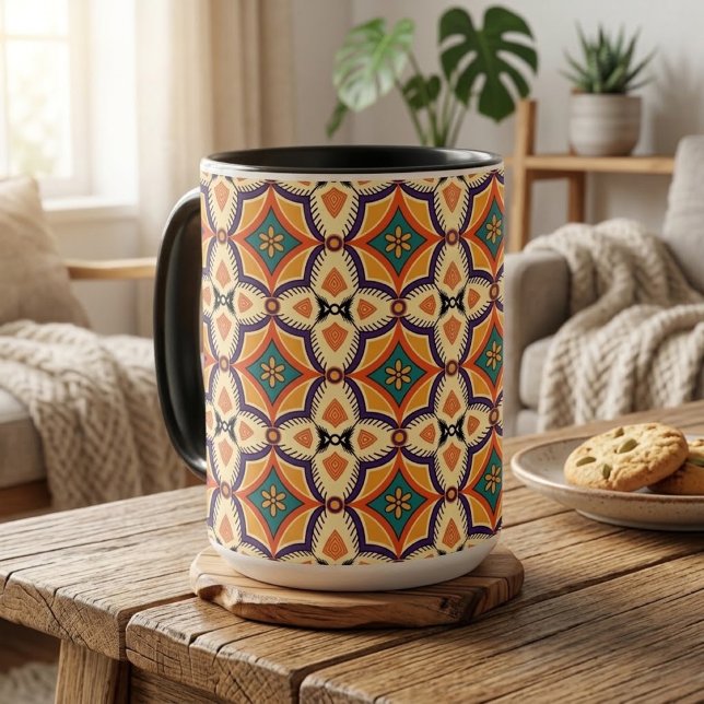 Boho-Folk-Art-Tasche Tasse (Von Creator hochgeladen)