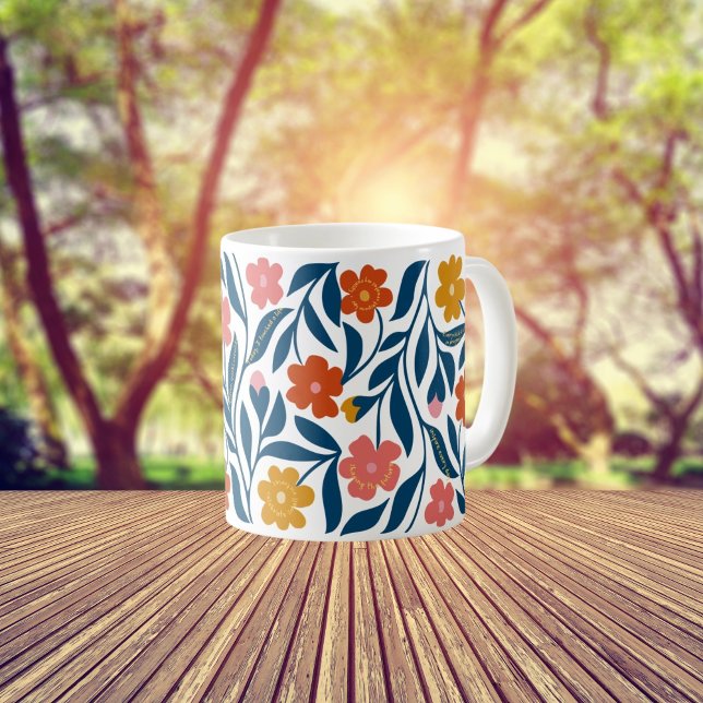 Boho Folk Floral Teacher Geschenk mit Aufhebens Kaffeetasse (Von Creator hochgeladen)