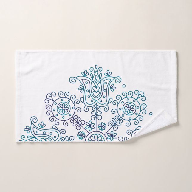 Boho-Folk-Muster Handtuch (Handtuch)