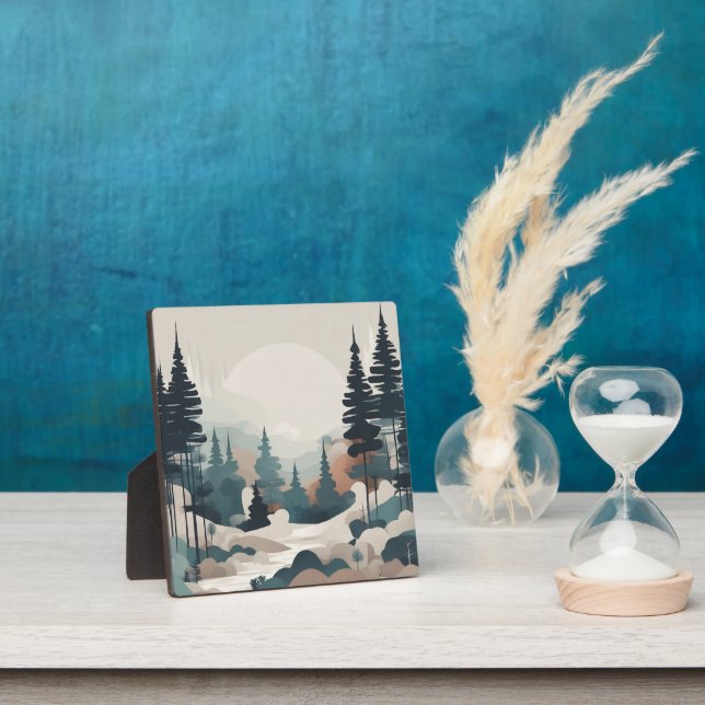 Boho Forest Landscape Artwork Fotoplatte (InSitu)
