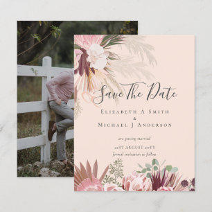 BOHO FOTO RETTE DATES - Pampas Grass Burgund