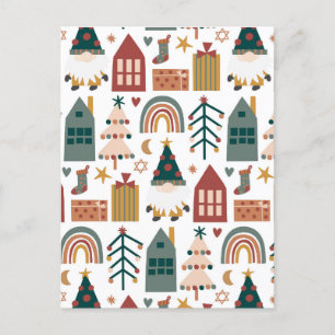 Boho Frohe Weihnachten Für Freunde Weihnachtskarte