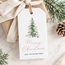 Boho Frohe Weihnachten Wasserfarben Baum