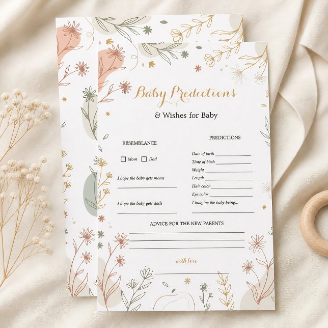 Boho Frühling Eukalyptus Botanische Baby Vorhersag (Boho Spring Eucalyptus Botanical Baby Predictions)