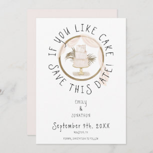 Boho Fun, wenn du Cake Pink Save the Date magst