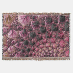 Boho Funky Eklektische Rosa Schwarze Abstrakte Fra Decke