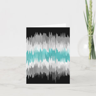 Boho Funky Wavy Abstract Libramasculine Stolzflagg Dankeskarte