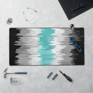 Boho Funky Wavy Abstract Libramaskulines Stolzflag Schreibtischunterlage