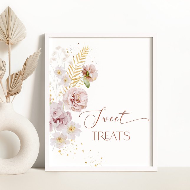 Boho Garden Blume Süßer Tisch Leckereien Poster (Von Creator hochgeladen)