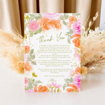 Boho Garden Orange Wildblumen Abschluss