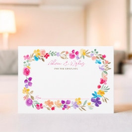 Boho garden Wildblumen Beratung wünscht Abschluss Begleitkarte