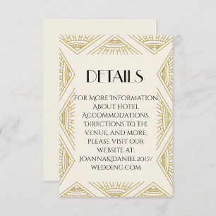 Boho Gatsby blank card Einladung